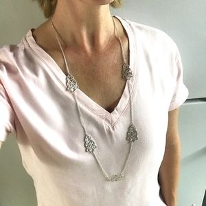 NWT 32" Silver Chain Necklace